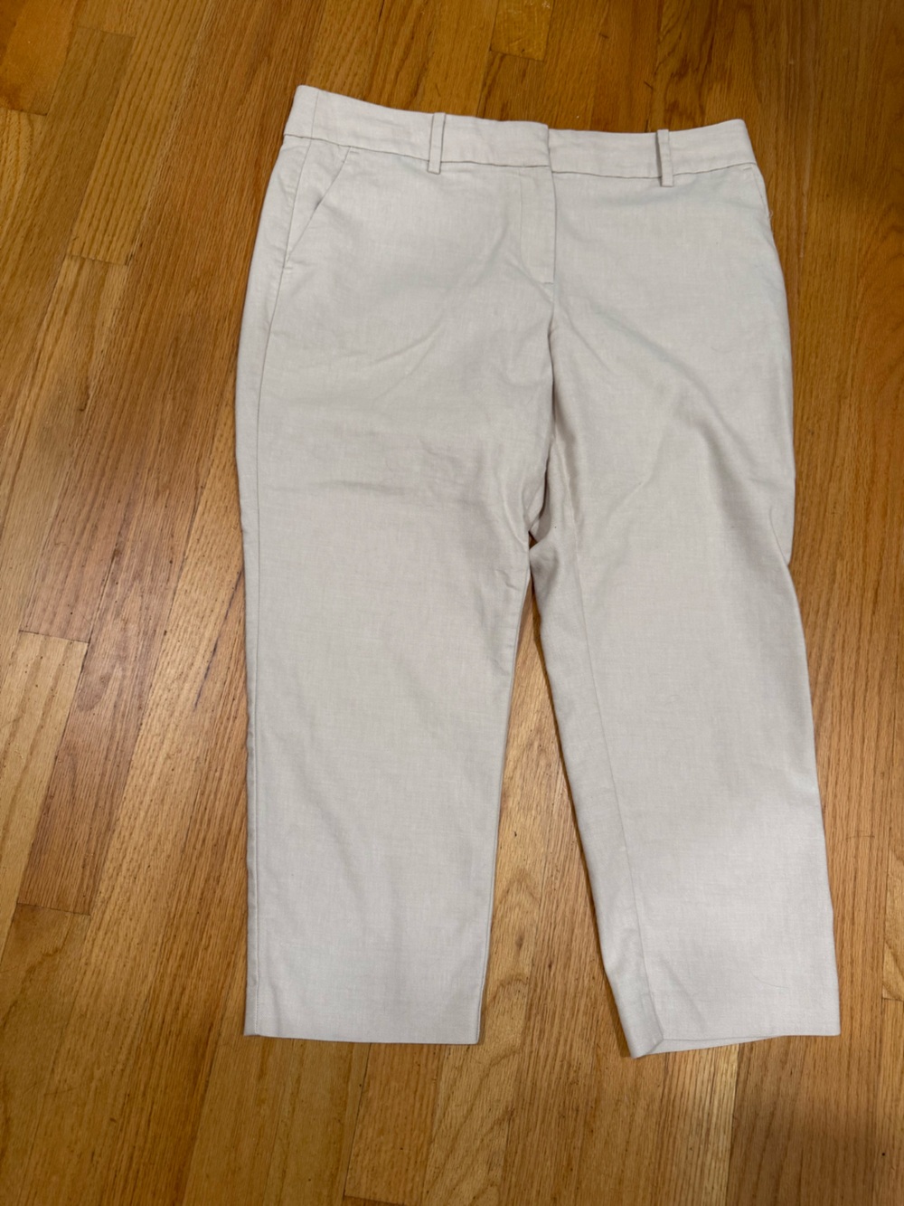 LOFT Women's Light Beige Chinos - Slim Straight - Picture 2 of 8